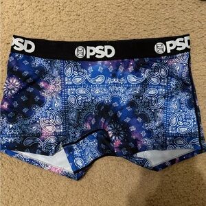 PSD Black and Blue Paisley Boxer Briefs